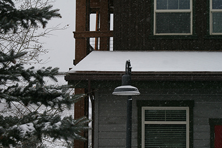 An example of the SnoFree™ 24” eave roof panel installed on a home with large eaves.
